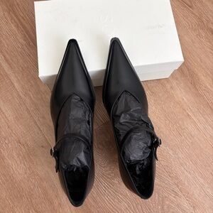 COS LEATHER HEELED MARY JANE SHOES SIZE 39